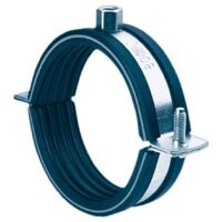 Colliers de fixation pour tuyaux de ventilation Rokaflex avec insert en caoutchouc DN 100