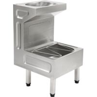 KWC AR Ensemble combiné lavabo sur pied, SIRIUS, 500x880x570 mm, plan incliné