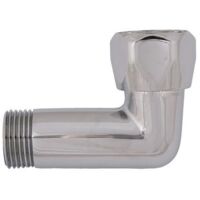 Raccord en L JS DN15, 1/2"AG x 3/4"IG, chromé