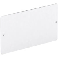 Plaque de révision MEPA pour chasse d'eau encastrée 6-9 l, blanc