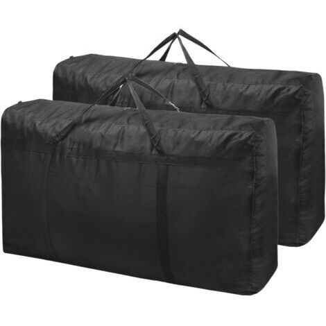180L Set of 2 Thickened Extra Large Waterproof Storage Bags, Thick Oxford Fabric Clothes Moving Bag, Storage and Transport Organizer Bag, Festival Decorations, Travel Bag (1/5)