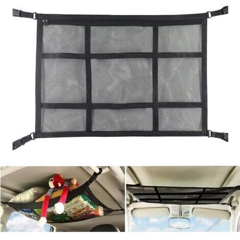 78 x 53 cm, Auto-Dach-Aufbewahrungsnetz, verstellbare D-Schnalle, Organizer zur Aufbewahrung für Auto-Dach, LKW, SUV, Reise, Camping, Innenraumzubehör (1/5)
