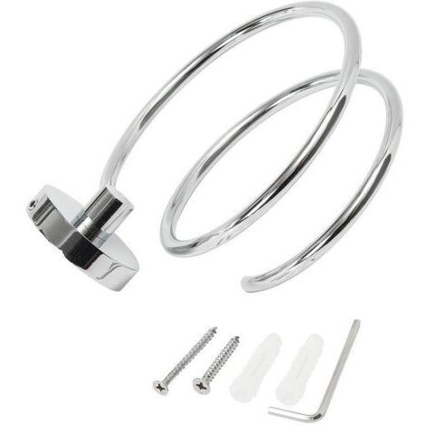 1 STÜCK Wand-Haartrocknerhalter, Aufbewahrung/Halterung für Haartrockner aus 304 Edelstahl, Badzubehör (1/5)