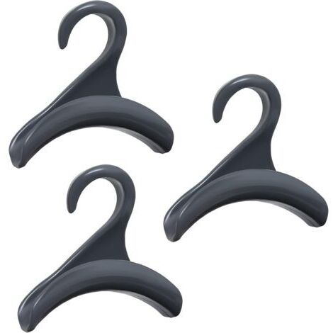 3er-Set Aufbewahrungstasche für Damenhandtaschen & Herrentaschen Grau - Handtaschenbügel aus robustem, grauem Acryl für Garderobe & Schrank - Ideal auch zur Aufbewahrung von Taschen, Schals & Krawatte (1/5)