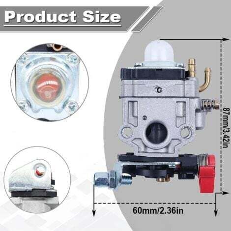 Carburador Genérico Para Desbrozadora De 24-26cc – Compatible Con Motores 1E34F Y Cortasetos