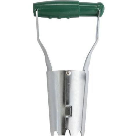 Automatischer Blumenzwiebelpflanzer, Umpflanzer für Gemüse- und Blumenkeimlinge, landwirtschaftliches Pflanzwerkzeug für Setzlinge, Kunststoffgriff, dunkelgrün (1/5)