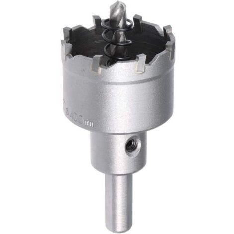 Lochsäge aus Karbid, Dosensenker, Lochschneider, 40 mm Schnittdurchmesser für 0,5 mm - 3 mm Edelstahl (1/4)