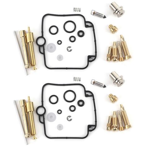 Kit de réparation et de reconstruction de carburateur, 2 ensembles, avec composants d'étanchéité, pour Suzuki GS500E (1/5)