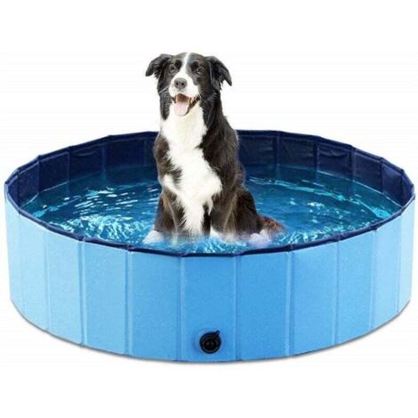 Faltbarer Hundepool, Haustier- und Kinderbadewanne, tragbarer rutschfester PVC-Schwimmpool, Hunde- und Katzenwanne, Kinder- und Hundepool, 81,3 x 20,3 cm (1/4)