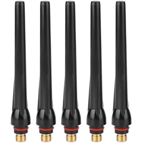Machines à souder TIG, 0,9 x 0,5 cm, 5 pièces, capuchon arrière long, torche de soudage, couteau de soudage TIG, capuchon arrière pour fournitures de soudage SR17/SR18/SR26 (5 pièces) (1/5)