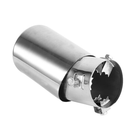 1 embout de silencieux d'échappement universel rond en acier inoxydable pour voiture (1/5)