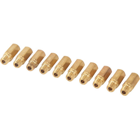 Lot de 10 gicleurs principaux de carburateur en métal, filetage 5 mm x 0,8 mm, pour carburateur Keihin PWK PE OKO KOSO (1/5)