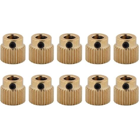Messing-Extruderrad, 26/40 Zähne, 10 Stück, Messing-Extruderrad für CR-10, CR-10S, Ender 3, Ender 3 Pro, MK7 MK8 Extruder (26 Zähne) – RWBusiness, Industrie & Wissenschaft ›3D-Druck & Scannen›3D-Druck