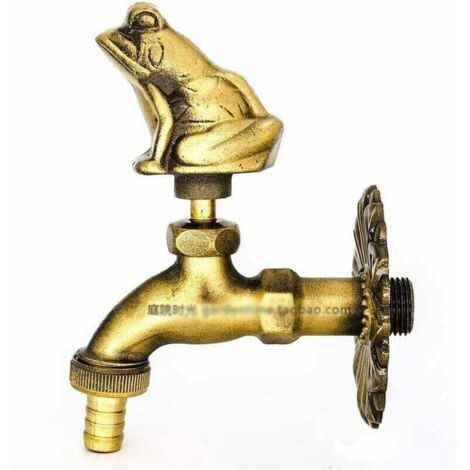 Wasserhahn aus massivem Messing, rostfrei, wasserdicht, kältebeständig, sonnencremebeständig, Außenmischer, einfaches Kaltwischen, für Haustiere, Schwimmbad, Waschmaschine, Mischer, Wasserhahn, Garten (1/4)