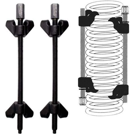 CSPARKV 2 Stück Kompressorfeder-Stoßdämpfer 370 mm – Auto-Stoßdämpferklaue (1/5)