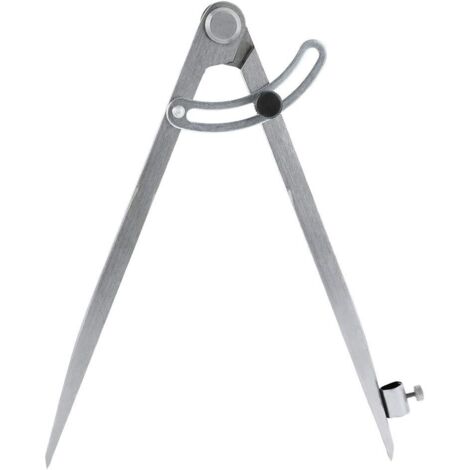 Professioneller Zirkel für die Holzbearbeitung mit Flügel und Bleistifthalter, großer Zirkel, ideal für Geometrie, Zeichnen, Entwurf, perfekter Bleistiftzirkel für Tischler (200 mm)