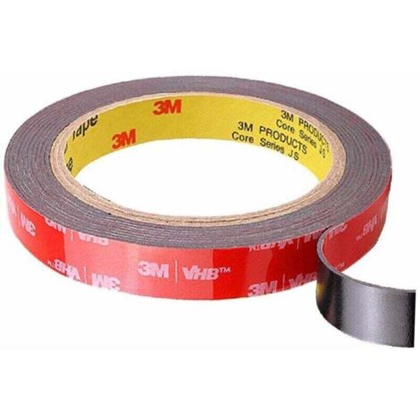 XVX 3M doppelseitiges Klebeband, extrem starkes, wasserfestes und extrem temperaturbeständiges Klebeband für Auto, Zuhause und Büro – 15 mm3 m (1/4)