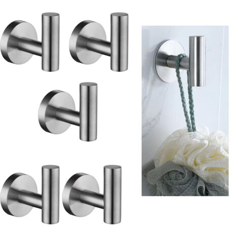 Stück Home Robe Haken Bad WC Mantel Handtuch Hut Halter Edelstahl Multi-Choice (1/5)