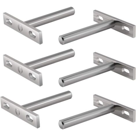Schwebende Regalhalterungen aus Metall, 3 Zoll verdeckte Hardware, verdeckte schwebende Regalhalterung für Wandregale