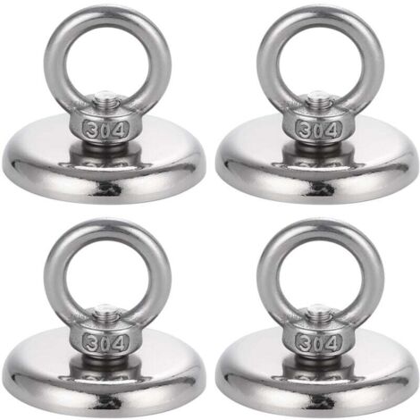 starker Magnet, 50 kg Neodym-Magnet, Super-Durchmesser 42 mm, Neodym-Angelmagnet, superstark, superstarker Magnet für Industrie und Wissenschaft, Magnetangeln und Garage