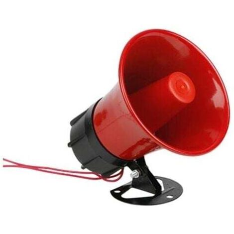 Sirene, 220 V, hohe Leistung, 30 W, 130 Dezibel, Ausbreitung über große Entfernungen, einfach zu verwenden, mit Ständer für Alarmsystem zur Sicherheit zu Hause