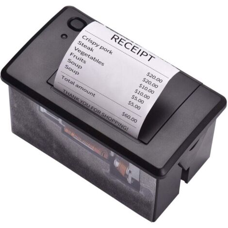 Eingebetteter Thermo-Belegdrucker, Mini, 58 mm, geräuscharmes Druckmodul mit serieller USB-/RS232-/TTL-Schnittstelle, unterstützt ESC-/POS-Befehle für Selbstbedienungsterminals (1/3)
