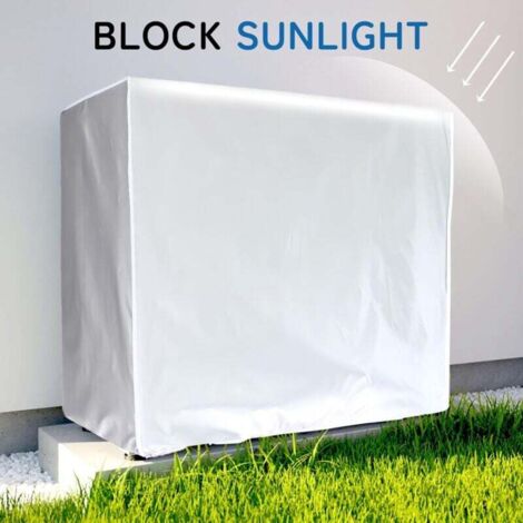 Abdeckung für Außenklimaanlagen, Anti-Schnee, Wärmepumpenabdeckung, wasserdichte, sonnenbeständige Abdeckung für Außenklimaanlagen (98 x 40 x 70 cm)