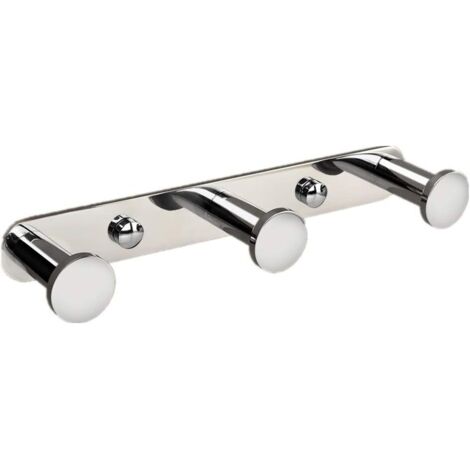 ganchos para toallas, ganchos para toallas, ganchos de pared, ganchos para abrigos, ganchos para toallas, montaje en pared para baño, acero inoxidable cromado, ganchos para baño y cocina (1/5)