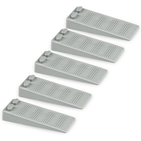 Stück Türstopper aus weichem Gummi, höhenverstellbar, rutschfester Boden-Türstopper, ungiftig, kein Geruch, Türstopper, schützt Böden und Wände, für Teppiche, Böden, Beton, Parkett (grau) (1/5)