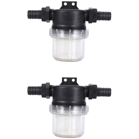CSPARKV 2er-Pack Wasserpumpen-Filternetz-Sprinkler, verstellbares Inline-Sieb mit transparentem Netz, Bewässerungswerkzeug für Gartenwasserpumpe (Schnittstelle: 20 mm) (1/4)