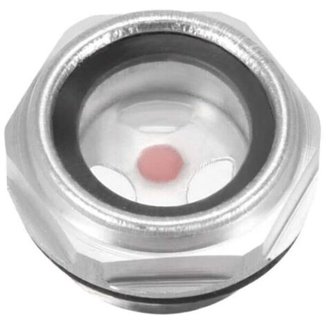 Ölmessstab, Schauglas, Luftkompressoranschluss, 1/2 PT Außengewinde, Kappe aus Aluminiumlegierung mit O-Ring (1/3)