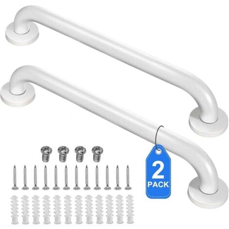 2er-Pack 61 cm Haltegriffe für Badewannen und Duschen, rutschfester Toiletten-Sicherheitsgriff aus Edelstahl für ältere Menschen, Behinderte, Badezimmer-Sicherheitsgriff (1/4)