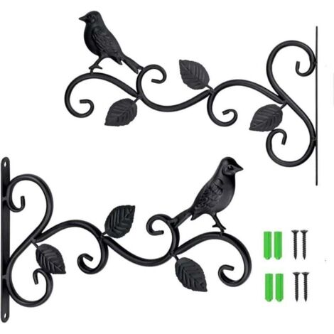 2er-Pack Pflanzenhalterungen zur Wandmontage, Pflanzenwandhaken, Gartenwandhalterungen, Gartenhaken für den Außenbereich (1/4)