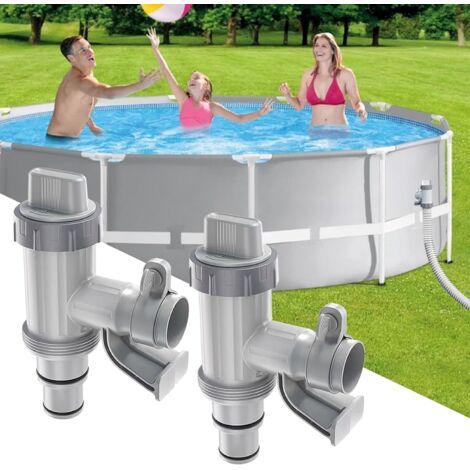 Pool Faucet Plus für oberirdische Pools, 2-in-1-Kolbenventil-Ersatzteile und Pumpe für oberirdische Pools (1/4)
