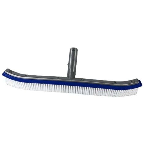 Poolbürste, Poolbürstenkopf, 43 cm lange Premium-Poolreinigungsbürste aus Aluminium, Poolbürste für Schwimmbad, Whirlpool, Badewanne, Wand, Fliesen, Boden (1/5)