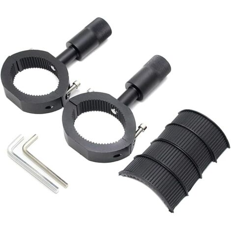 CSPARKV Motorrad-Scheinwerferhalterung, Metall-Motorrad-Scheinwerferhalterung, zusätzliche Scheinwerferhalterung, Stangenrohrklemme, universelle Montagehalterung für Motorrad-Stoßstange, seismisches K (1/5)