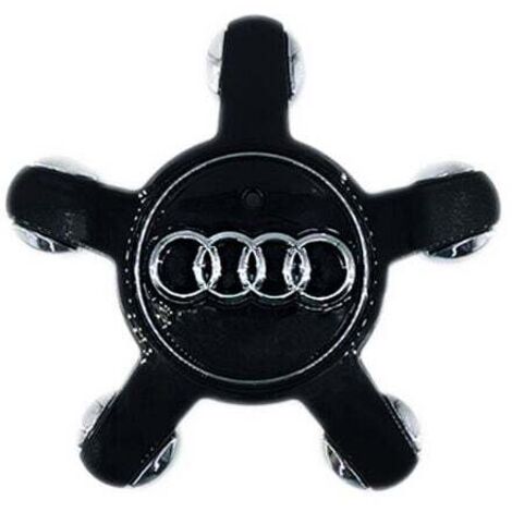 Ulisem 4 Stück Radnabenkappen für Audi A3 A4L A5 A6L A8L Q3 Q5, Radnabenkappen, Radkappen, Autozubehör, 135 mm, Schwarz (1/3)