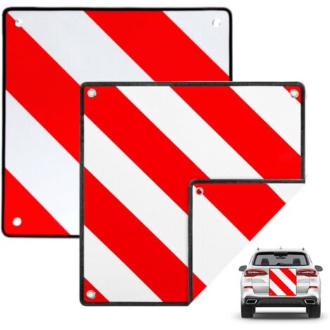 2 Stück Auto-Reflektoren, Auto-Reflektoren, flexibles PVC, faltbar, doppelseitig, reflektierende Warnschilder (1/5)