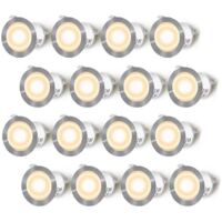 16er-Pack LED-Deckstrahler, wasserdicht, IP67, für den Außenbereich, Einbaustrahler, 0,6 W, DC 12 V, warmweißes Licht, Treppenstufen, Decken-Mini-Lampen-Set – RWLighting & Beleuchtung › Innenbeleuchtu