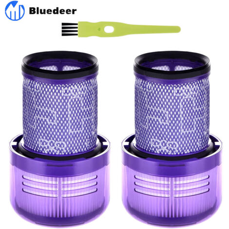 V12 Lot de 2 filtres pour Dyson V12 Detect Slim Absolute Extra Aspirateur Filtre de Remplacement pour Dyson V12 Slim Motorhead Complete Pièces de rechange Accessoires 971517-01 (1/5)
