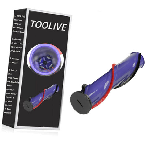 Bluedeer – Rouleau de brosse pour aspirateur Dyson SV11 V7 – Compatible 96826604 – Améliore l'efficacité – Plastique violet – Longueur 24 cm (1/2)