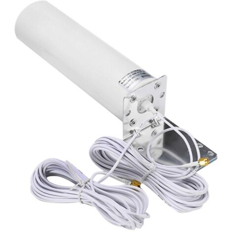 Crea – Antenne externe 4G LTE double SMA mâle – Gain 10-12 dBi – Fréquence 698-2700 MHz – Câble 5 m pour routeur et modem extérieur