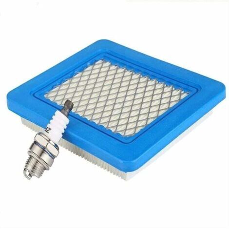Filtre à air et bougie d'allumage pour tondeuses à gazon, compatibles avec les moteurs Briggs & Stratton séries 625, 650 et 675, références 491588, 399959, 491588S, Wolf 2058411, accessoires Honda GCV (1/4)