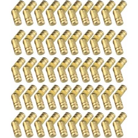 50 Pièces Mini Laiton Dissimulé Charnière, Charnières Meuble,nvisibles Charnières en T Charnière Cylindrique pour l'artisanat de Bricolage Boîte à Petits Meubles Hardware Box (1/4)