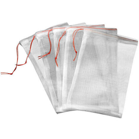 Lot de 100 sacs de filet anti-insectes, filet de protection en nylon de jardin, sacs de protection réutilisables pour fruits et plantes. (1/5)