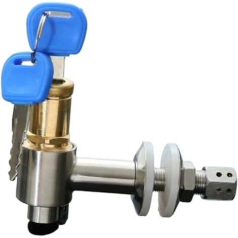 Robinet de bière en acier inoxydable brossé, réglable, robinet de fabrication de bière faite maison avec accessoires de barre à clés (16mm) (1/5)