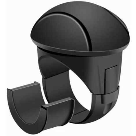 Boule D'assistance au Volant Universelle pour Camions de Voitures, Installation Facile, Conduite sans Effort, Toucher Confortable, Amélioration L'apparence (Noir) (1/5)