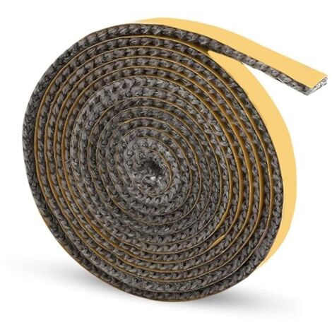 Joint Insert Cheminée, Joints Tressé Auto-adhésive pour Poêle, Joints D'étanchéité Résistante à la Chaleur (2mm x 10mm x 2m) (1/5)