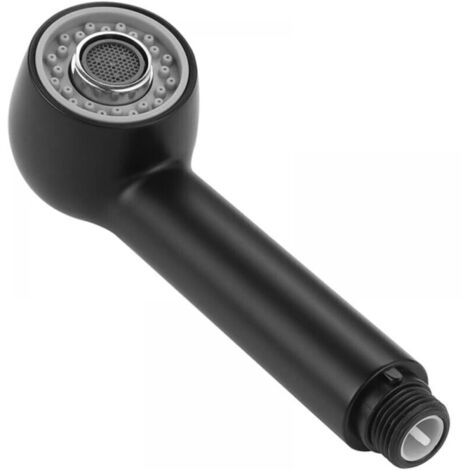 Douchette Robinet Cuisine 2 Jets Tête de Douche Remplacement Douchette pour Mitigeur Cuisine, Noir (1/4)