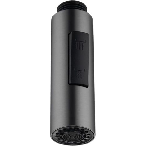 Robinet de cuisine, pommeau de douche, robinet de cuisine, robinet de cuisine pliable, pommeau de douche réglable pour mitigeur de cuisine rétractable universel (B-Noir) (1/5)